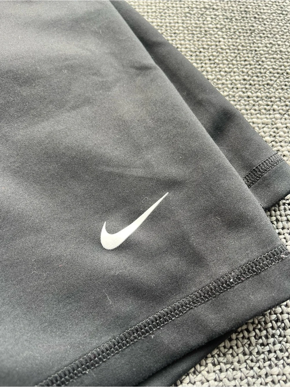 Nike Black High-Waist Logo Bike Shorts